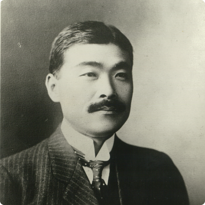 藤原銀次郎　肖像写真