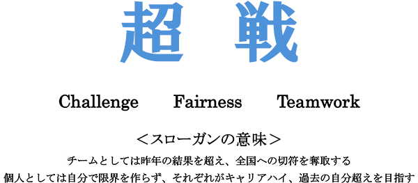 超　戦 Challenge Fairness Teamwork