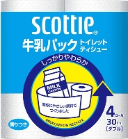 スコッティ® スコッティ® 牛乳パックトイレットティシュー4ロールダブル